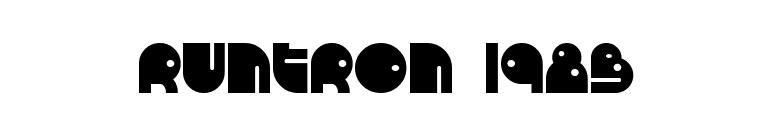 RunTron 1983 font preview