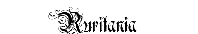 Ruritania font preview