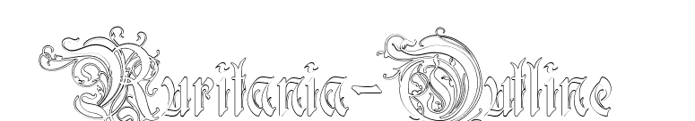 Ruritania-Outline font preview