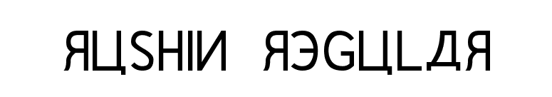Rushin Regular font preview