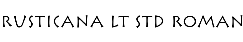 Rusticana LT Std Roman font preview