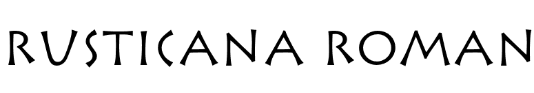 Rusticana Roman font preview
