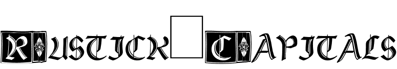 Rustick_Capitals font preview