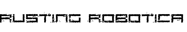 Rusting Robotica font preview