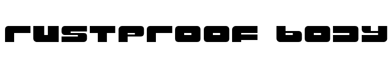 Rustproof Body font preview