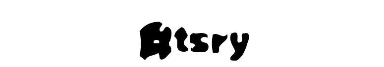 Rusty font preview