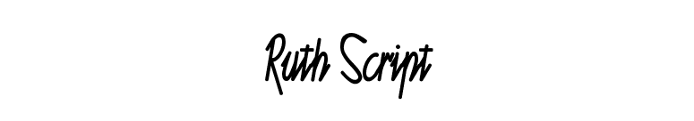 Ruth Script font preview