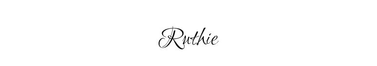 Ruthie font preview
