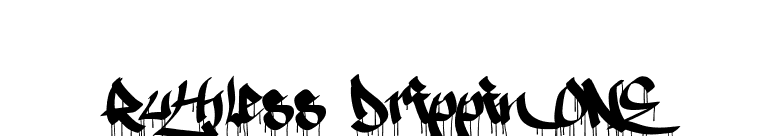 Ruthless Drippin ONE font preview