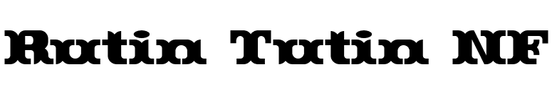 Rutin Tutin NF font preview