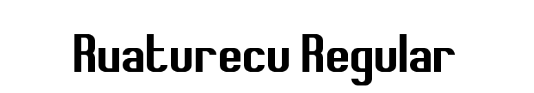 Rvaturecu Regular font preview