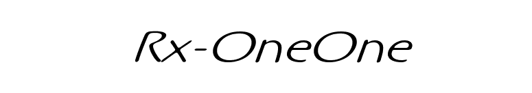 Rx-OneOne font preview