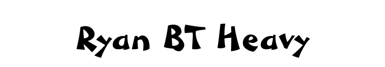 Ryan BT Heavy font preview