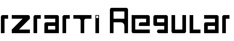 rzrarti Regular font preview