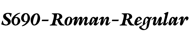 S690-Roman-Regular font preview