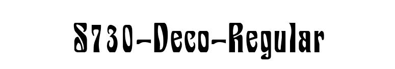 S730-Deco-Regular font preview
