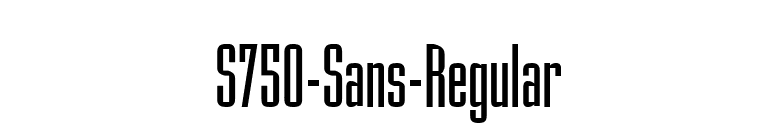 S750-Sans-Regular font preview