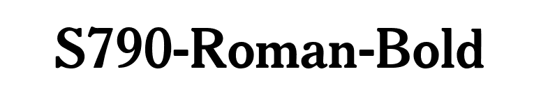 S790-Roman-Bold font preview