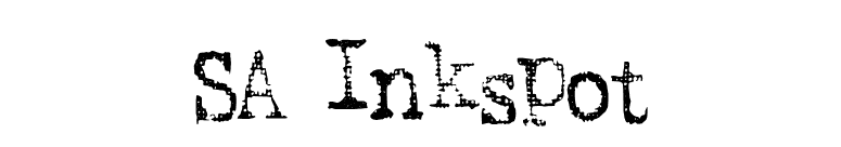 SA Inkspot font preview