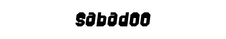 Sabadoo font preview
