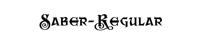 Saber-Regular font preview