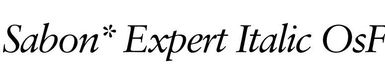 Sabon* Expert Italic OsF font preview