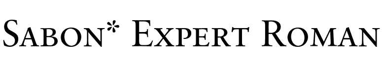Sabon* Expert Roman font preview