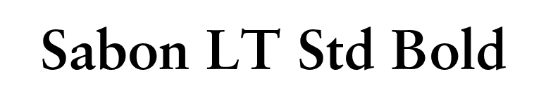 Sabon LT Std Bold font preview