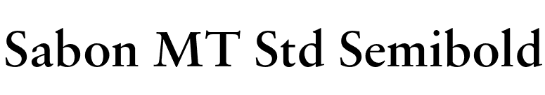 Sabon MT Std Semibold font preview