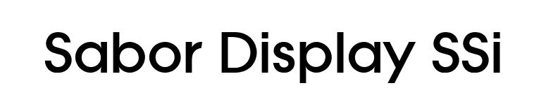 Sabor Display SSi font preview