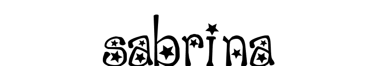 sabrina font preview