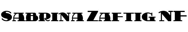 Sabrina Zaftig NF font preview