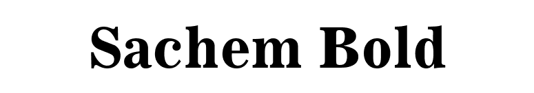 Sachem Bold font preview