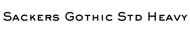 Sackers Gothic Std Heavy font preview