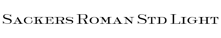 Sackers Roman Std Light font preview