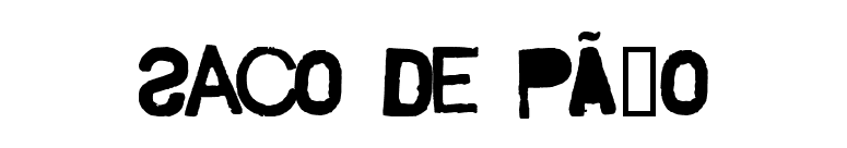 Saco de PÃ£o font preview