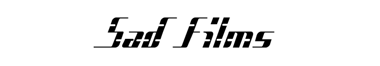 Sad Films font preview