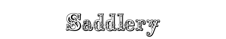 Saddlery font preview