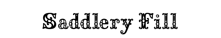 Saddlery Fill font preview