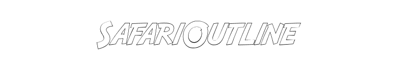 SafariOutline font preview