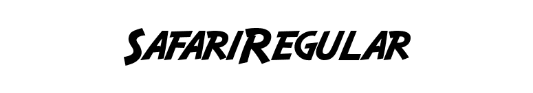 SafariRegular font preview