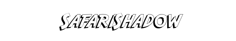 SafariShadow font preview