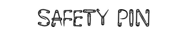 Safety Pin font preview