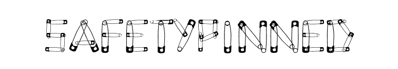 SafetyPinned font preview