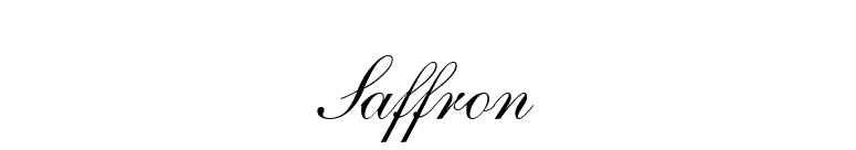 Saffron font preview