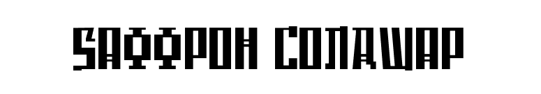 Saffron ColdWar font preview