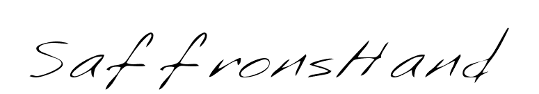SaffronsHand font preview