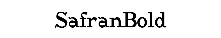 SafranBold font preview
