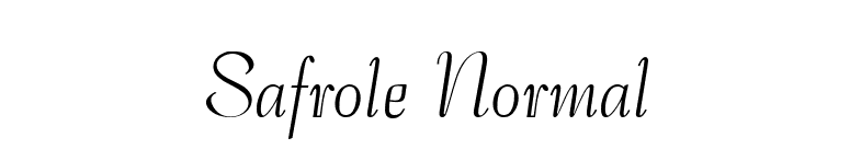 Safrole Normal font preview