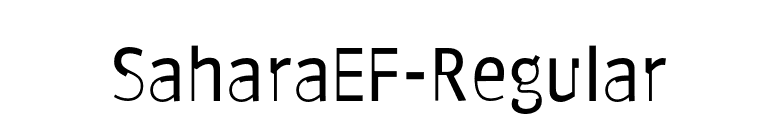 SaharaEF-Regular font preview